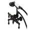 Kingston Brass CA19T5 3-3/8" Tub Wall Mount Clawfoot Tub Faucet with Hand Shower, Oil Rubbed Bronze CA19T5 - alternate 1